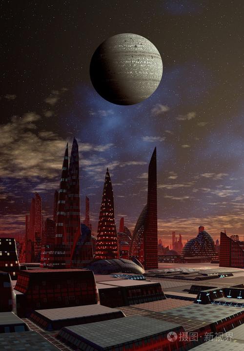 未来派的外星城市 数字梦境与计算机美学
